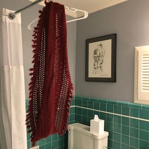 Red Knitted Scarf